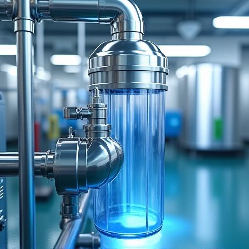 A modern water filtration and recycling system used at Cirrus Auto